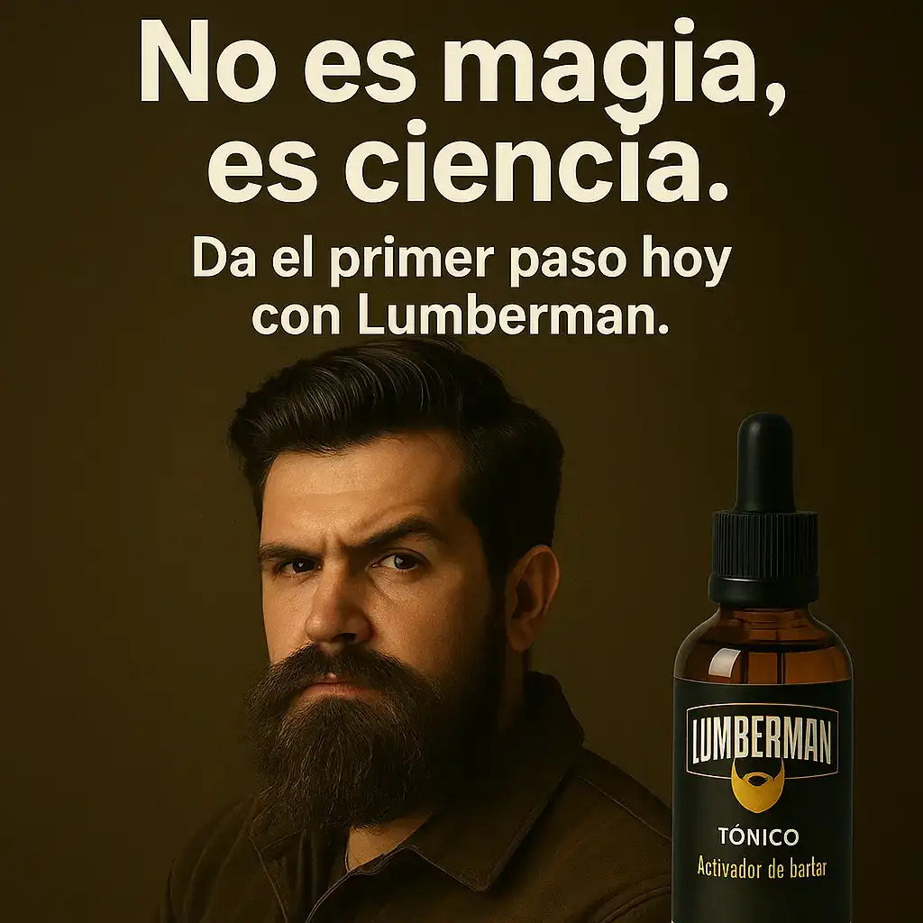 KIT LUMBERMAN FULL BARBA: Tónico Activador de Barba + Serum Hidratación Profunda