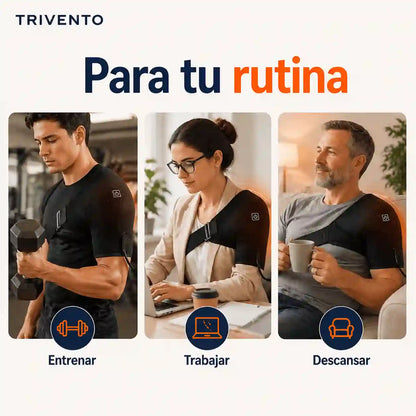Soporte Térmico de Hombro Ajustable | Alivio, Calor y Confort Diario