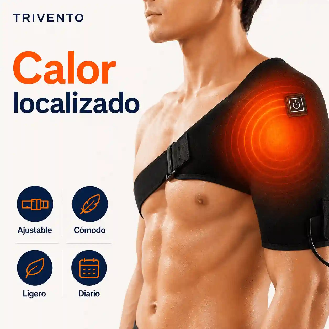 Soporte Térmico de Hombro Ajustable | Alivio, Calor y Confort Diario