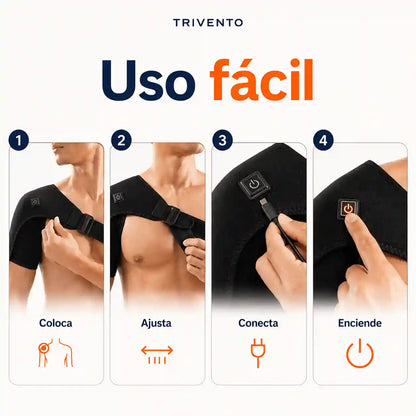 Soporte Térmico de Hombro Ajustable | Alivio, Calor y Confort Diario