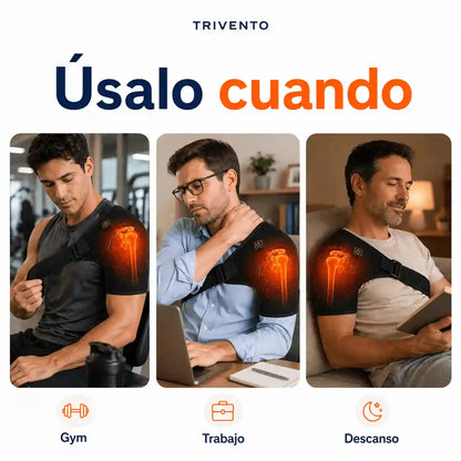Soporte Térmico de Hombro Ajustable | Alivio, Calor y Confort Diario