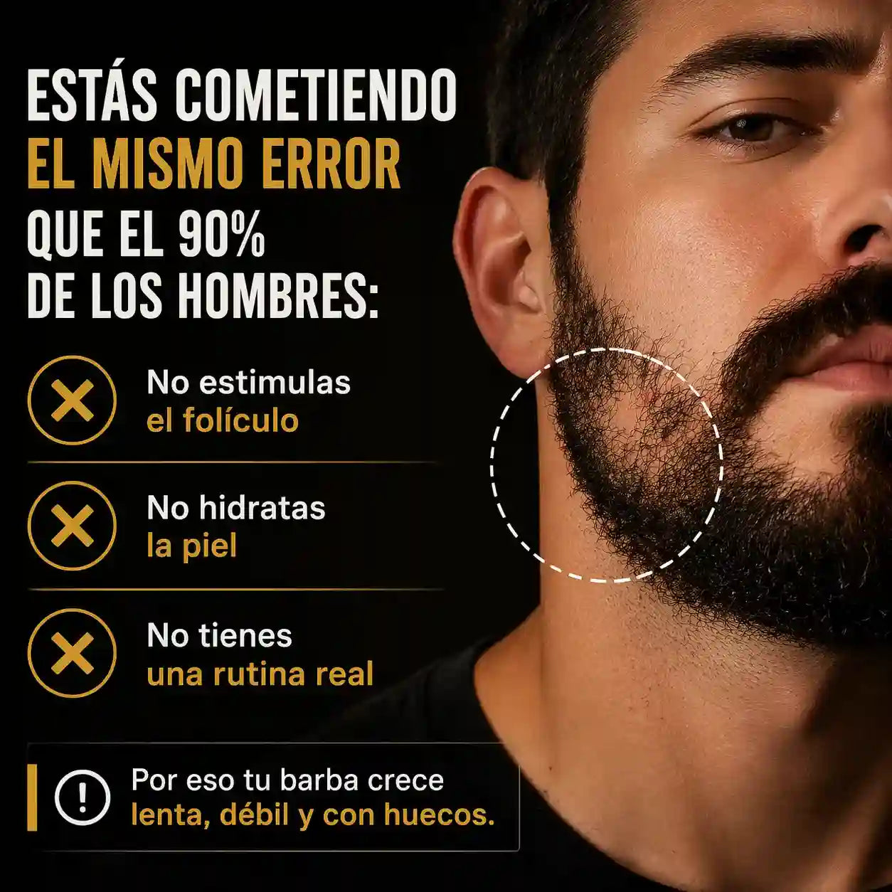 Rellena Los Huecos De Tu Barba Y Rejuvenece Tu Rostro Con La Única Fórmula Dual Que Estimula El Folículo E Hidrata Profundamente
