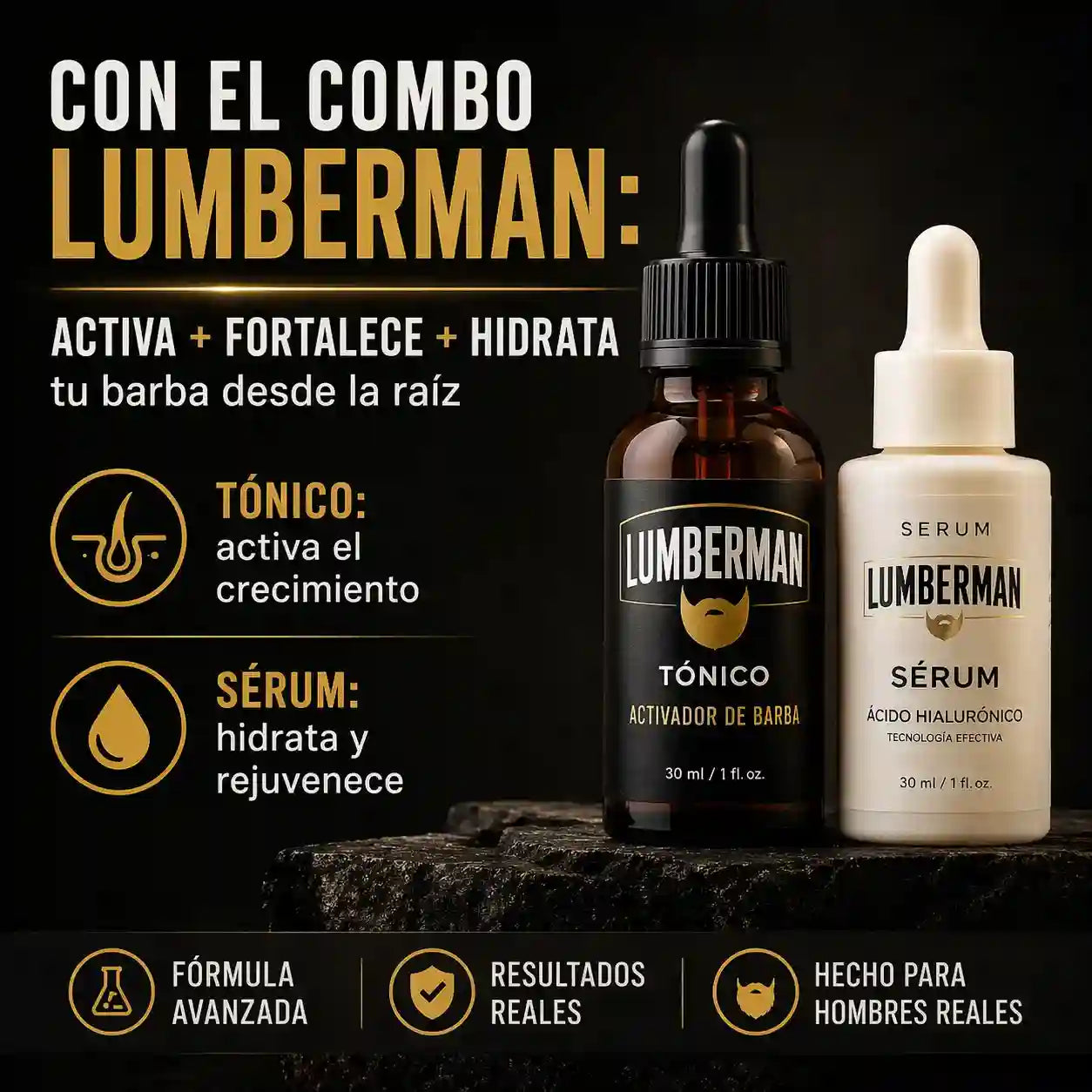 Rellena Los Huecos De Tu Barba Y Rejuvenece Tu Rostro Con La Única Fórmula Dual Que Estimula El Folículo E Hidrata Profundamente