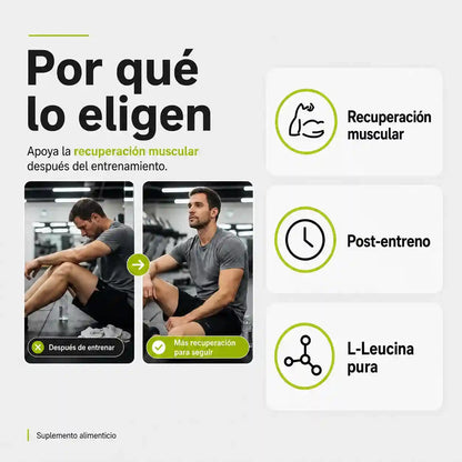 ReBuild by NutraBio L-LEUCINE | Entrena fuerte. Recupérate para seguir creciendo.