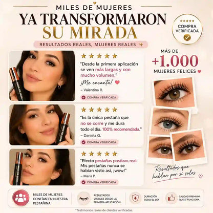 Pestañas más largas, con volumen en solo 30 segundos y olvídate de los retoques por el resto del día