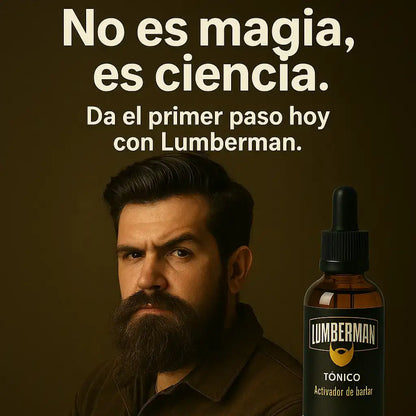 KIT LUMBERMAN FULL BARBA: Tónico Activador de Barba + Serum Hidratación Profunda