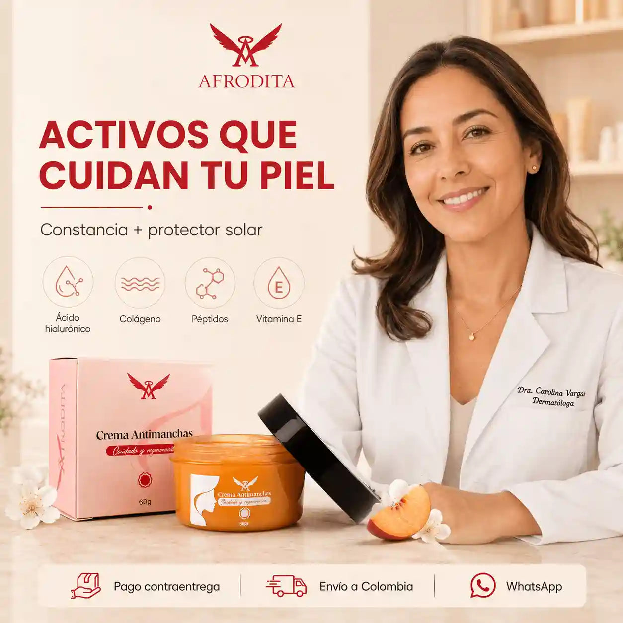 Crema Anti Manchas Afrodita – Rutina facial para manchas, tono desigual y signos de edad
