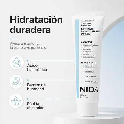 NIDA Hydra Glow | Una piel más suave, firme y luminosa desde tu rutina diaria