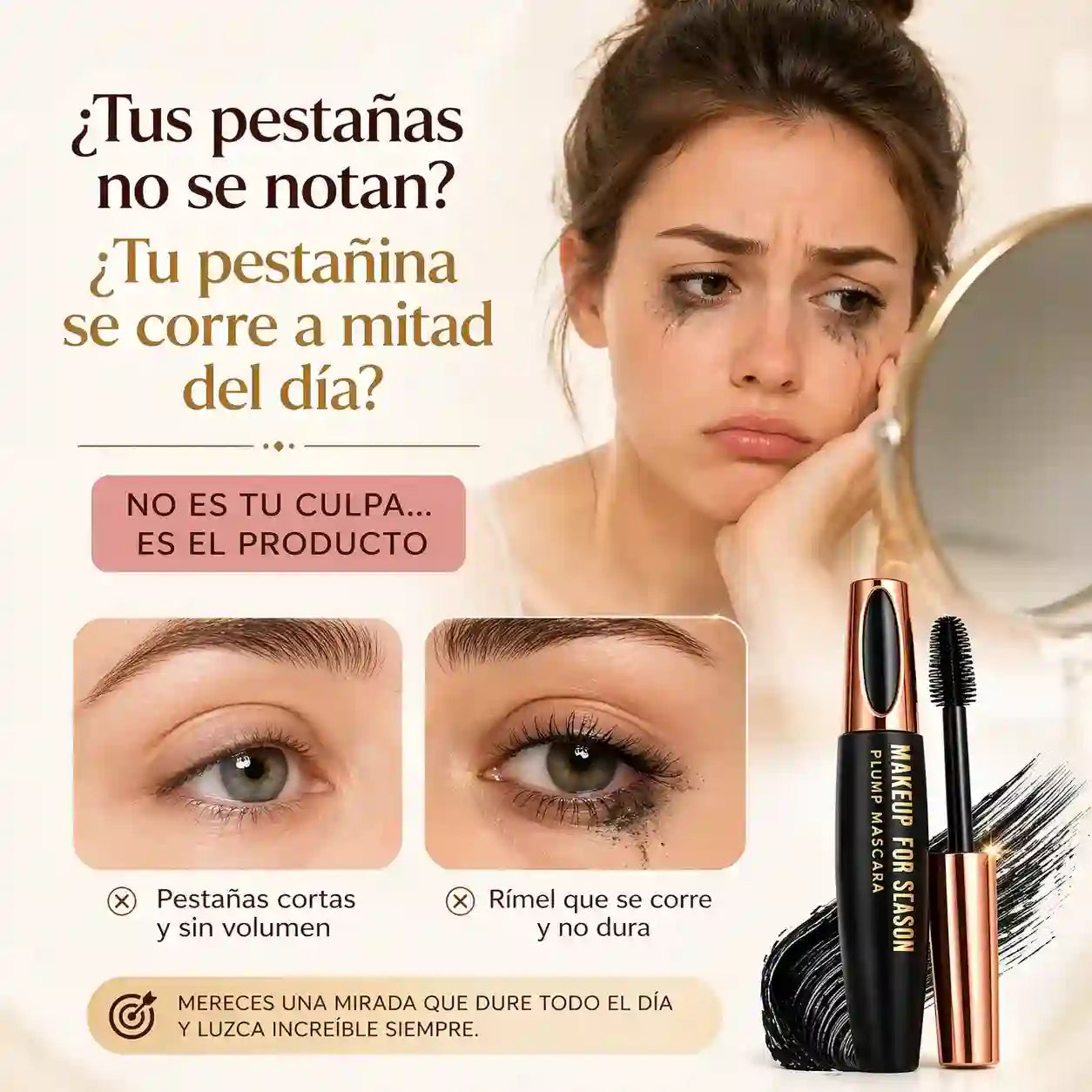 Pestañas más largas, con volumen en solo 30 segundos y olvídate de los retoques por el resto del día